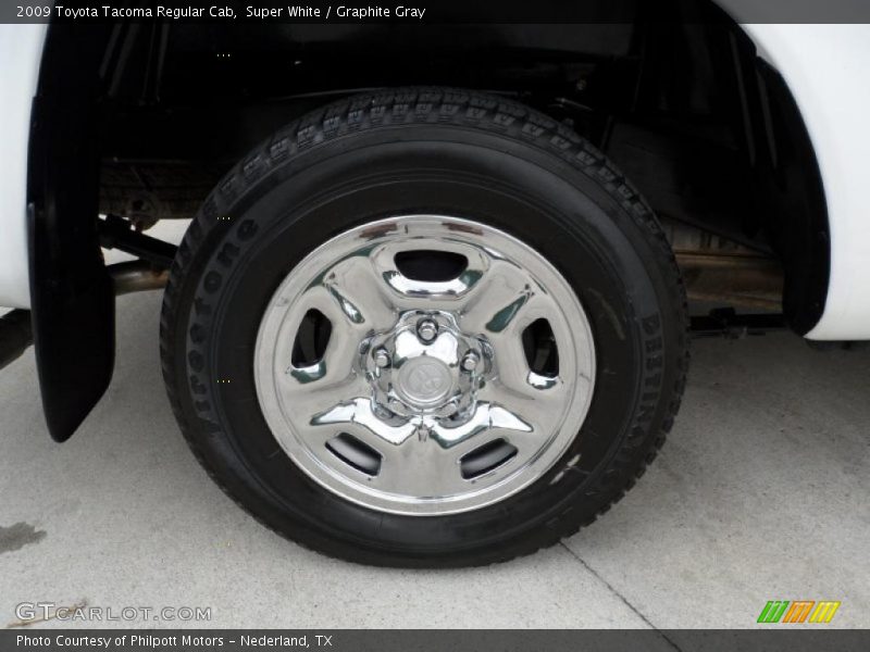 Super White / Graphite Gray 2009 Toyota Tacoma Regular Cab