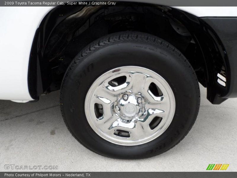 Super White / Graphite Gray 2009 Toyota Tacoma Regular Cab