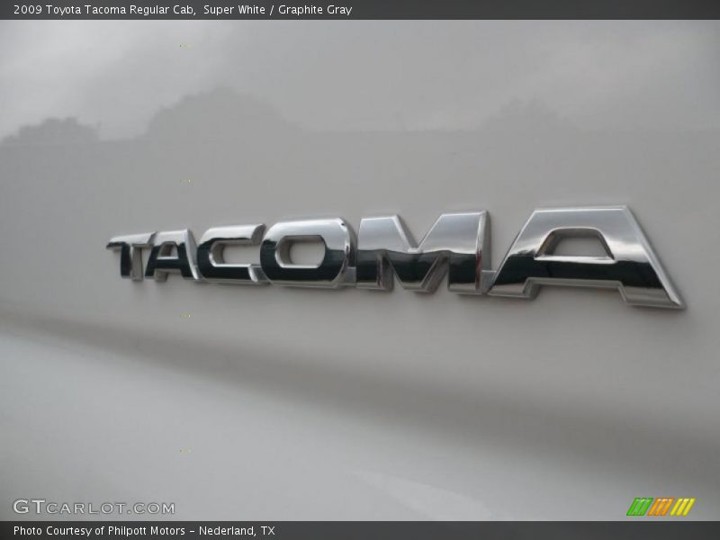 Super White / Graphite Gray 2009 Toyota Tacoma Regular Cab