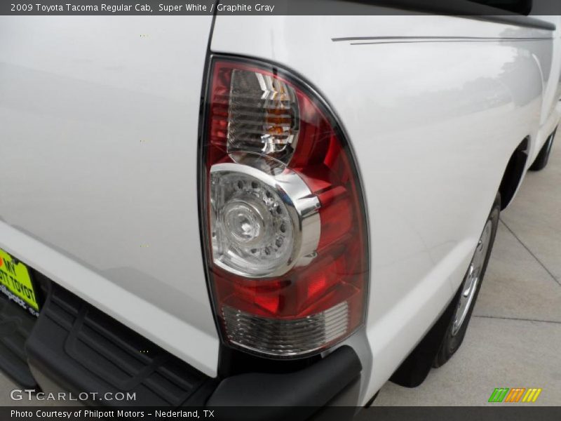 Super White / Graphite Gray 2009 Toyota Tacoma Regular Cab