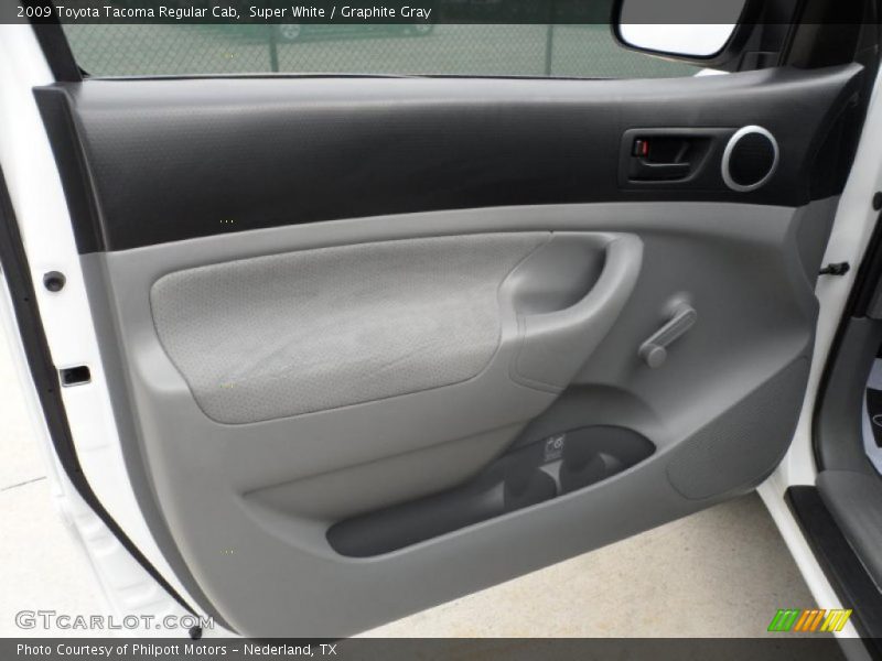Super White / Graphite Gray 2009 Toyota Tacoma Regular Cab
