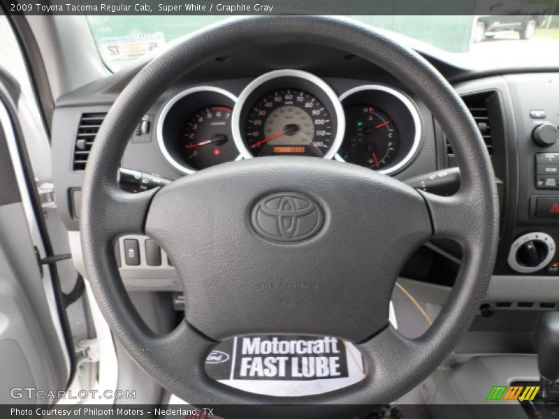 Super White / Graphite Gray 2009 Toyota Tacoma Regular Cab