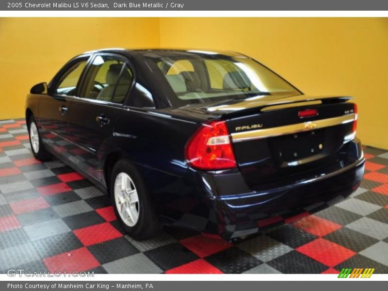 Dark Blue Metallic / Gray 2005 Chevrolet Malibu LS V6 Sedan