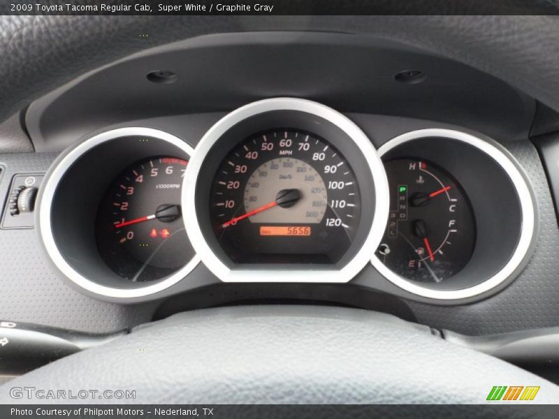 Super White / Graphite Gray 2009 Toyota Tacoma Regular Cab