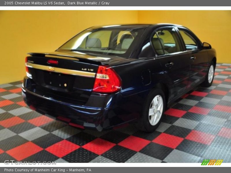 Dark Blue Metallic / Gray 2005 Chevrolet Malibu LS V6 Sedan