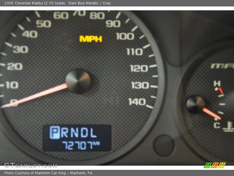 Dark Blue Metallic / Gray 2005 Chevrolet Malibu LS V6 Sedan