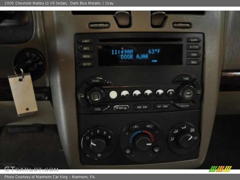 Dark Blue Metallic / Gray 2005 Chevrolet Malibu LS V6 Sedan