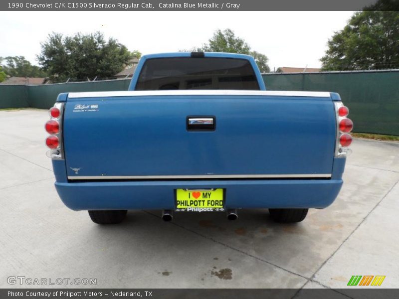 Catalina Blue Metallic / Gray 1990 Chevrolet C/K C1500 Silverado Regular Cab