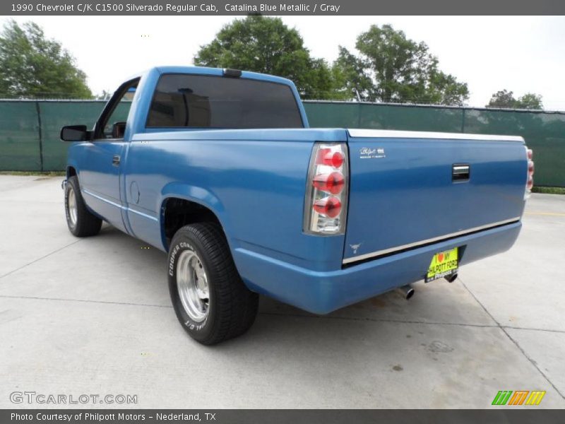 Catalina Blue Metallic / Gray 1990 Chevrolet C/K C1500 Silverado Regular Cab