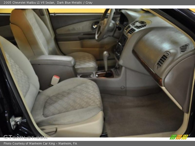 Dark Blue Metallic / Gray 2005 Chevrolet Malibu LS V6 Sedan