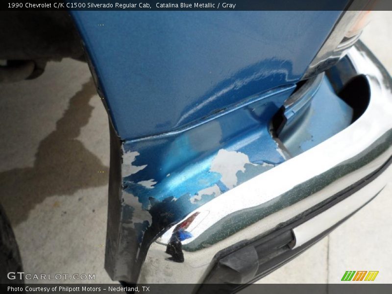 Catalina Blue Metallic / Gray 1990 Chevrolet C/K C1500 Silverado Regular Cab