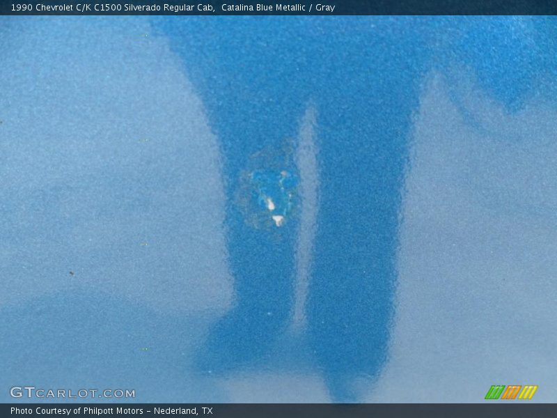 Catalina Blue Metallic / Gray 1990 Chevrolet C/K C1500 Silverado Regular Cab