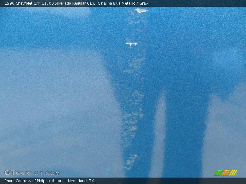 Catalina Blue Metallic / Gray 1990 Chevrolet C/K C1500 Silverado Regular Cab