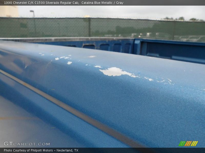 Catalina Blue Metallic / Gray 1990 Chevrolet C/K C1500 Silverado Regular Cab