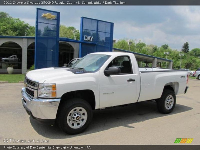 Summit White / Dark Titanium 2011 Chevrolet Silverado 2500HD Regular Cab 4x4