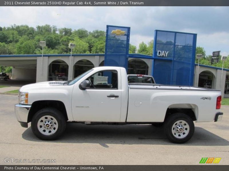 Summit White / Dark Titanium 2011 Chevrolet Silverado 2500HD Regular Cab 4x4