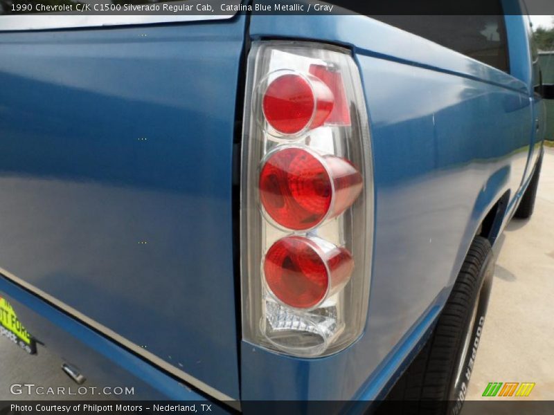 Catalina Blue Metallic / Gray 1990 Chevrolet C/K C1500 Silverado Regular Cab