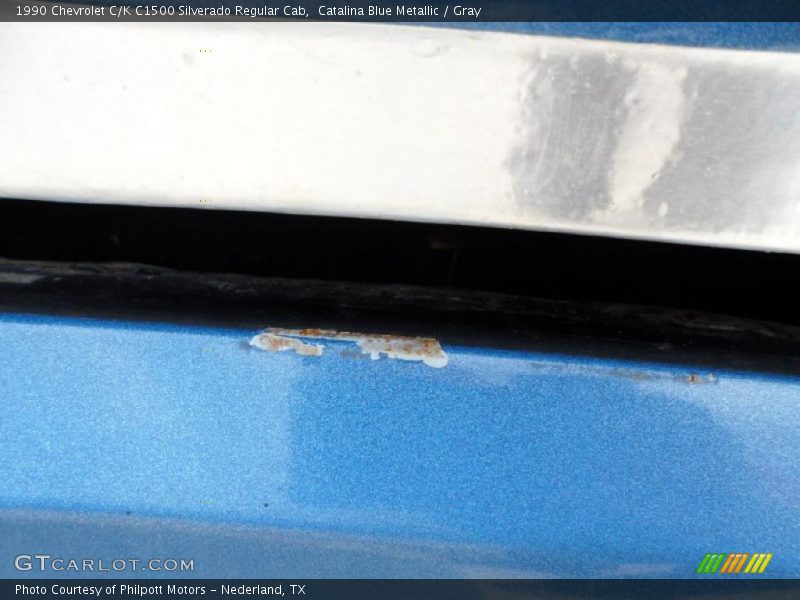 Catalina Blue Metallic / Gray 1990 Chevrolet C/K C1500 Silverado Regular Cab