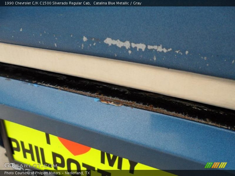 Catalina Blue Metallic / Gray 1990 Chevrolet C/K C1500 Silverado Regular Cab