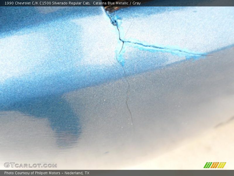 Catalina Blue Metallic / Gray 1990 Chevrolet C/K C1500 Silverado Regular Cab