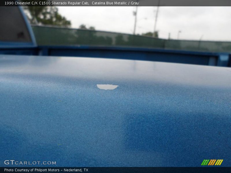 Catalina Blue Metallic / Gray 1990 Chevrolet C/K C1500 Silverado Regular Cab