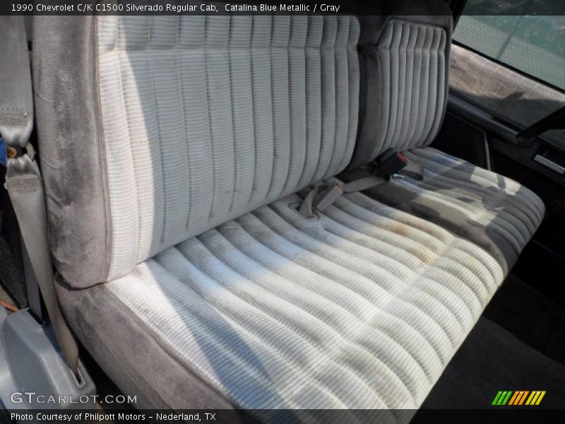 Catalina Blue Metallic / Gray 1990 Chevrolet C/K C1500 Silverado Regular Cab