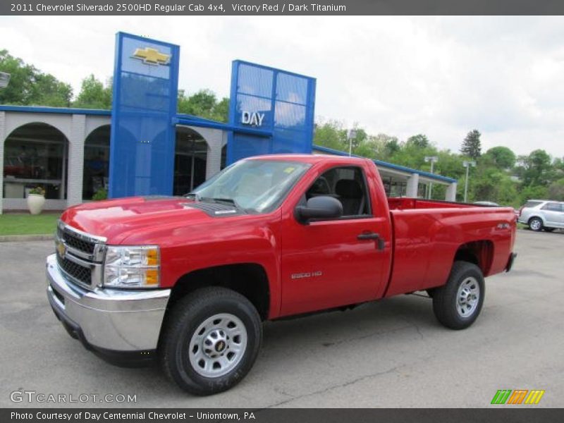Victory Red / Dark Titanium 2011 Chevrolet Silverado 2500HD Regular Cab 4x4