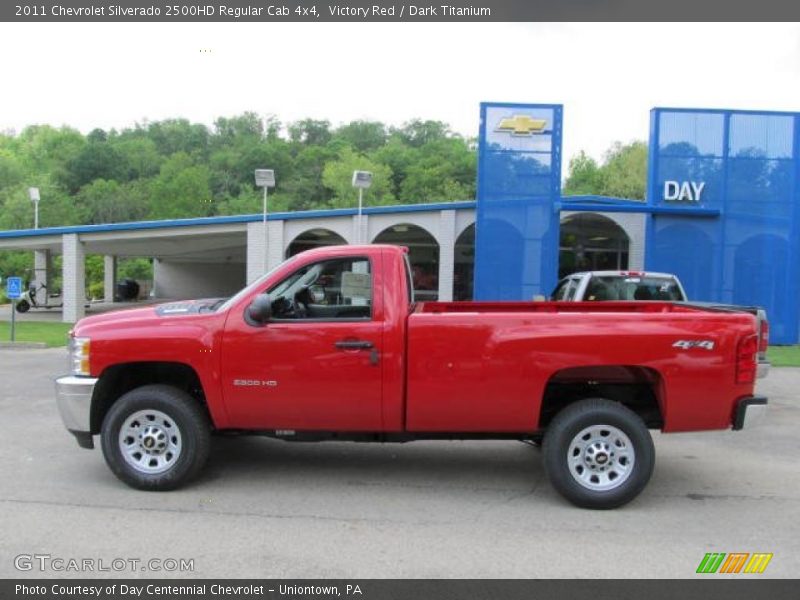 Victory Red / Dark Titanium 2011 Chevrolet Silverado 2500HD Regular Cab 4x4