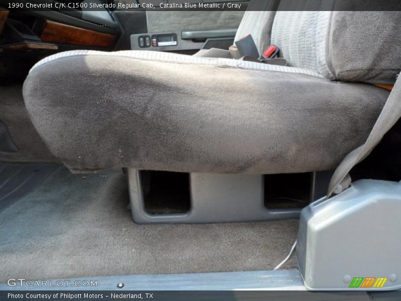 Catalina Blue Metallic / Gray 1990 Chevrolet C/K C1500 Silverado Regular Cab