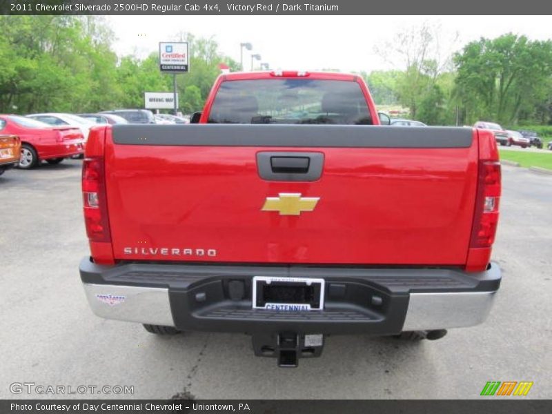 Victory Red / Dark Titanium 2011 Chevrolet Silverado 2500HD Regular Cab 4x4