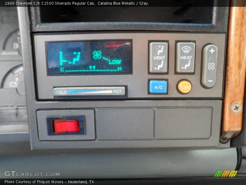Catalina Blue Metallic / Gray 1990 Chevrolet C/K C1500 Silverado Regular Cab