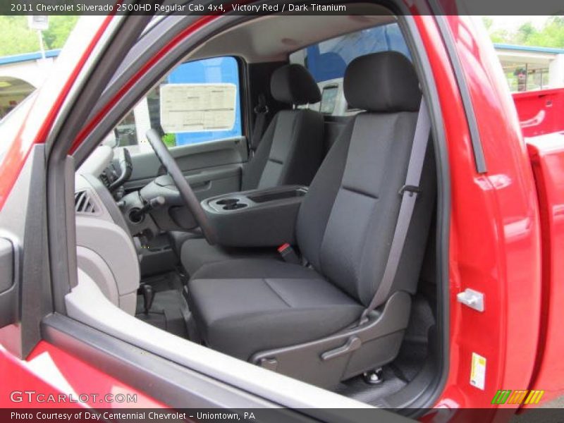 Victory Red / Dark Titanium 2011 Chevrolet Silverado 2500HD Regular Cab 4x4