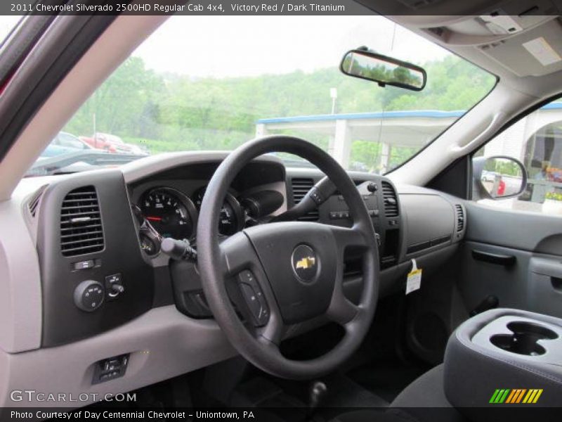 Victory Red / Dark Titanium 2011 Chevrolet Silverado 2500HD Regular Cab 4x4