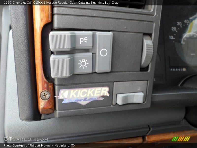 Catalina Blue Metallic / Gray 1990 Chevrolet C/K C1500 Silverado Regular Cab