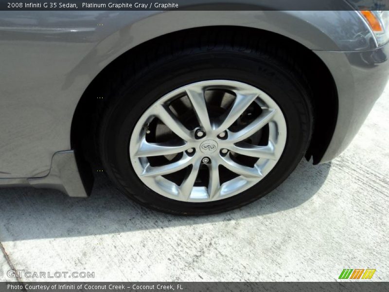 Platinum Graphite Gray / Graphite 2008 Infiniti G 35 Sedan