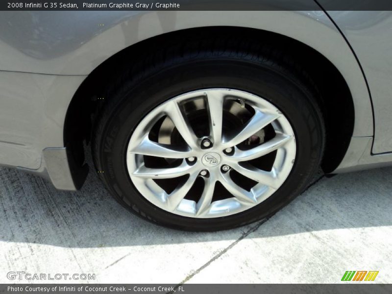 Platinum Graphite Gray / Graphite 2008 Infiniti G 35 Sedan