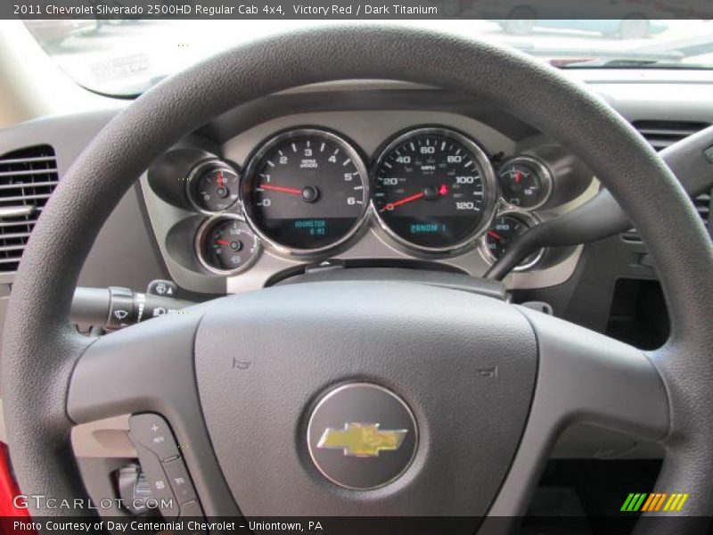 Victory Red / Dark Titanium 2011 Chevrolet Silverado 2500HD Regular Cab 4x4