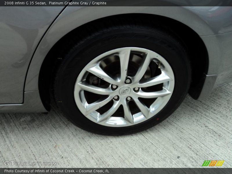 Platinum Graphite Gray / Graphite 2008 Infiniti G 35 Sedan