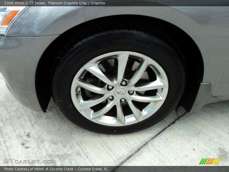Platinum Graphite Gray / Graphite 2008 Infiniti G 35 Sedan