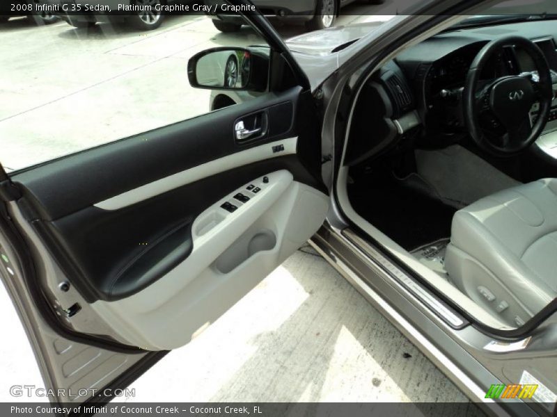 Platinum Graphite Gray / Graphite 2008 Infiniti G 35 Sedan
