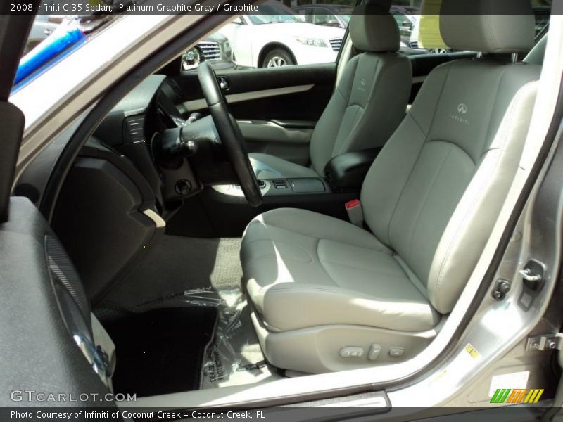 Platinum Graphite Gray / Graphite 2008 Infiniti G 35 Sedan