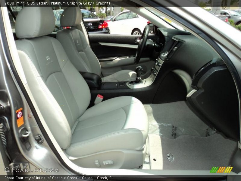 Platinum Graphite Gray / Graphite 2008 Infiniti G 35 Sedan