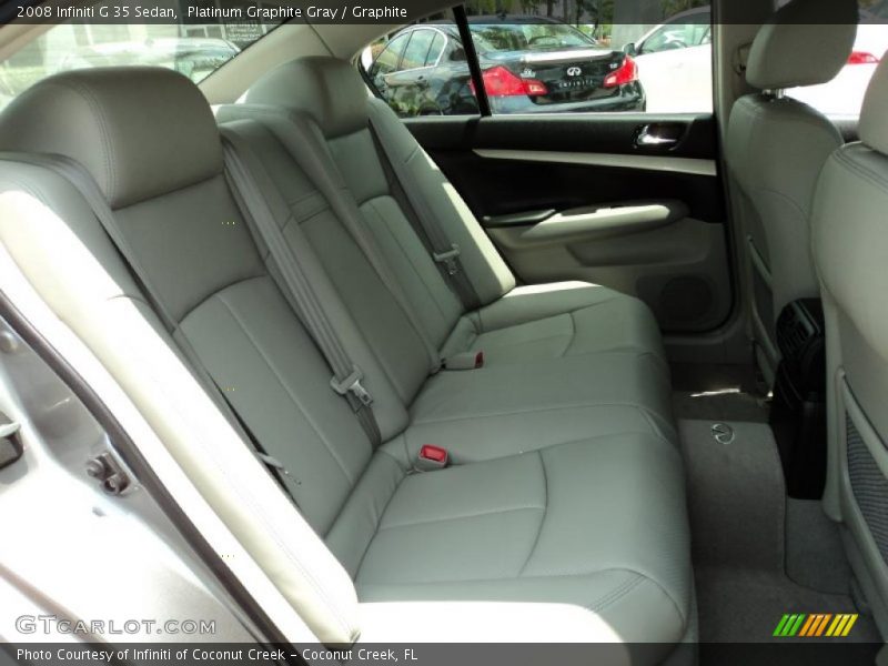 Platinum Graphite Gray / Graphite 2008 Infiniti G 35 Sedan