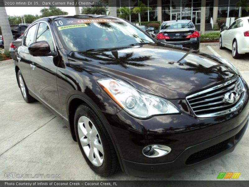 Dark Current Red / Chestnut 2010 Infiniti EX 35