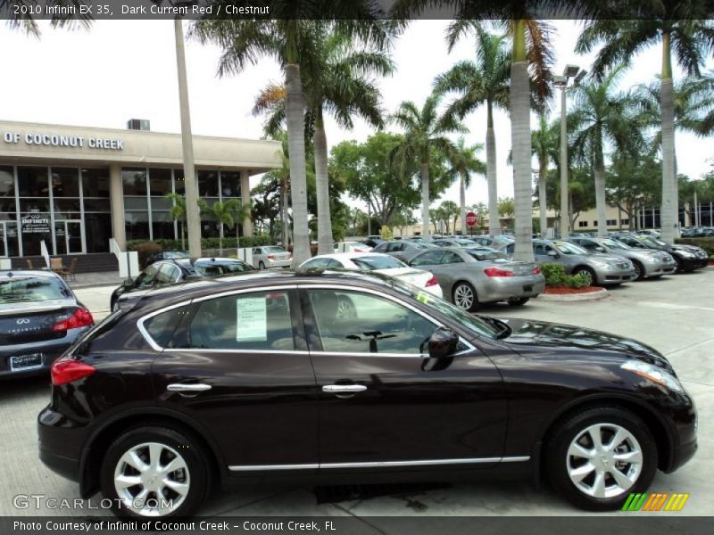 Dark Current Red / Chestnut 2010 Infiniti EX 35