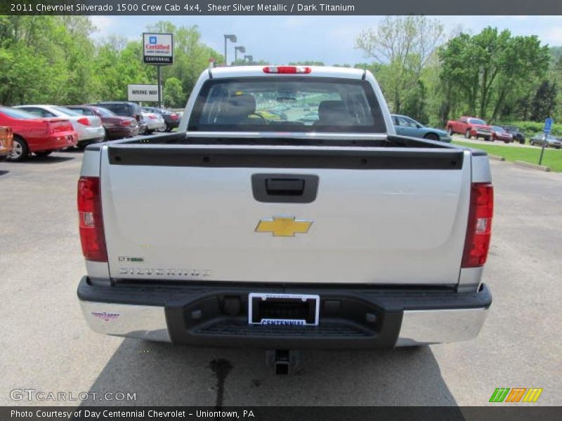 Sheer Silver Metallic / Dark Titanium 2011 Chevrolet Silverado 1500 Crew Cab 4x4