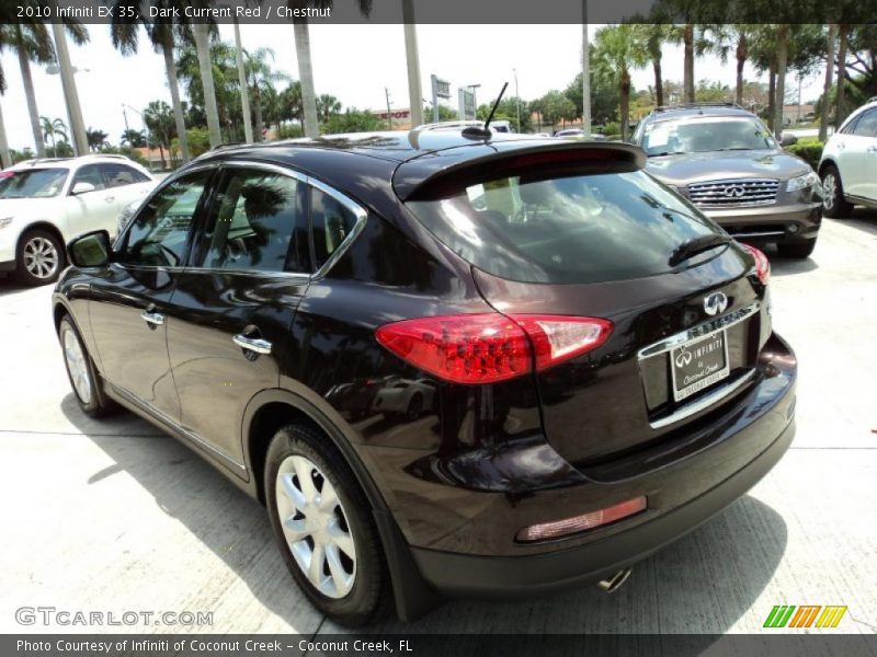 Dark Current Red / Chestnut 2010 Infiniti EX 35