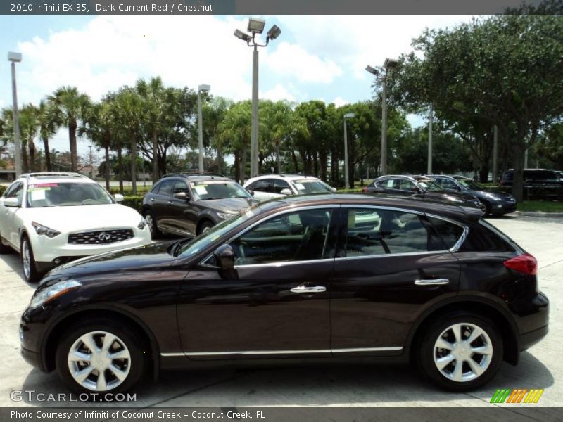 Dark Current Red / Chestnut 2010 Infiniti EX 35