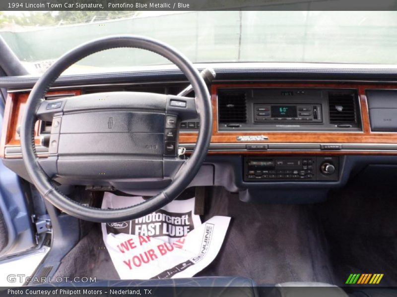 Dashboard of 1994 Town Car Signature