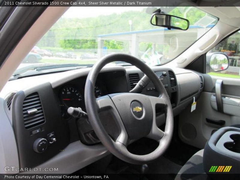 Sheer Silver Metallic / Dark Titanium 2011 Chevrolet Silverado 1500 Crew Cab 4x4
